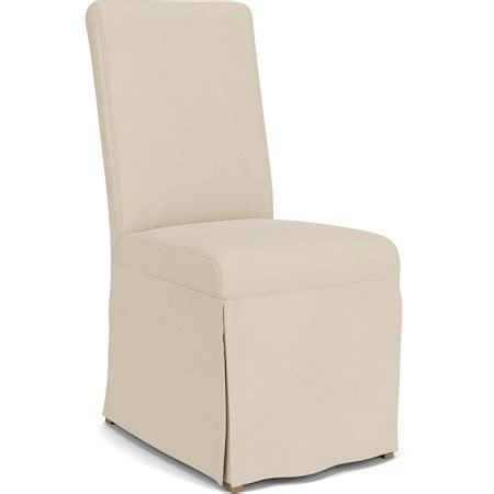 celine cream slipper chair|Transitional Upholstered Dining Chair with Skirted Base.